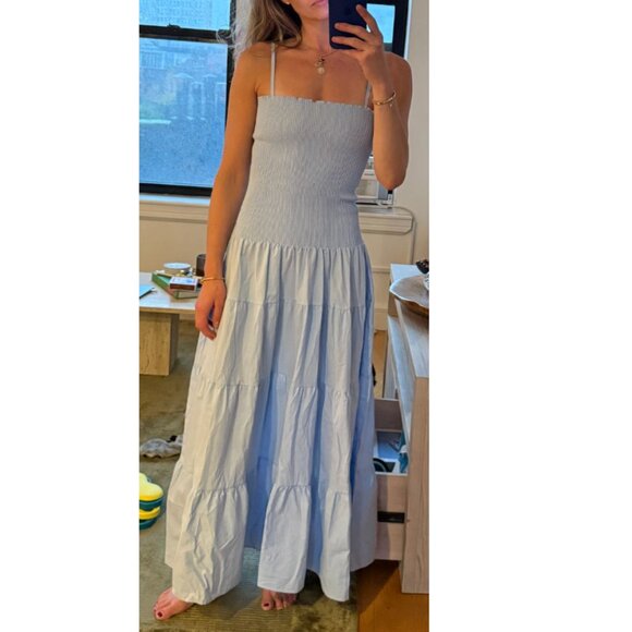 PEIXOTO Clementine Maxi Dress in Cloud Blue (size small) - Picture 2 of 4